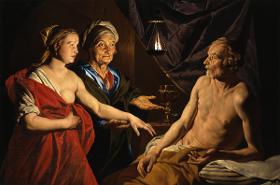 Sarah führt Abraham Hagar zu
