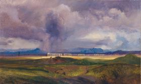 Unwetter in der römischen Campagna