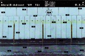 Abreiß-Advent' 89 für Bär-LIN W.E.S.T.  Abreiß-Advent' 89 für Bär-LIN O.S.T.