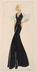 Frau in Abendkleid