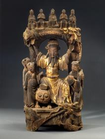 Der chinesische Arzneigott Sun Simiao 孫思邈 mit Begleitern