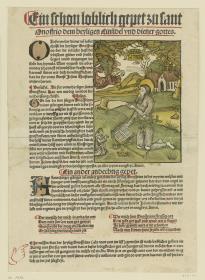 St. Onuphrius, mit Textblock