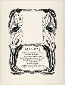Umrahmung zum Gedicht Heimweh von Hans Bruckner, Seite 1