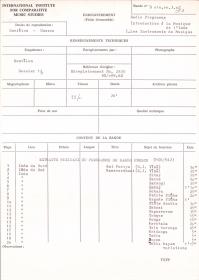 Radio Programme "Introduction à la Musique de l'Inde; 1. Les Instruments de Musique"