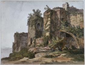 Château Gisors. Bewachsene Ruine