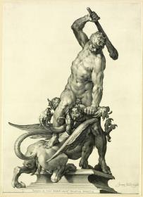 Herkules erschlägt die Hydra