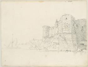 Château sur Epte, von der Wasserseite mit Schiff