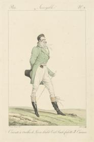 Incroyables et Merveilleuses: Tafel 9: cravate à oreilles de lièvre, habit vert saule