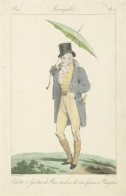 Incroyables et Merveilleuses: Tafel 14: culotte & guètres de peau couleur de cuir