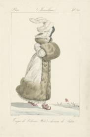 Incroyables et Merveilleuses: Tafel 20: toque de velours, Witz-choura de Satin