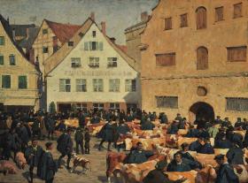 Viehmarkt in Nördlingen