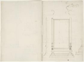 Architektonische Details des Palazzo Farnese