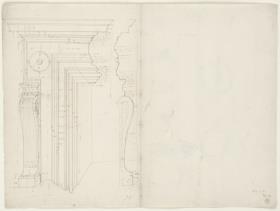 Architektonische Details des Palazzo Farnese