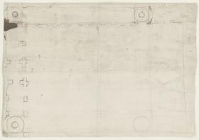 Grundrissteil der Villa Lante auf dem Gianicolo