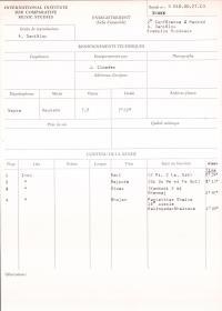 Deuxième Conférence à Madrid / A. Daniélou: Exemples musicaux