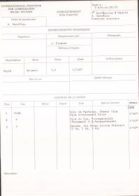 Troisième Conférence à Madrid / A. Daniélou: Exemples musicaux