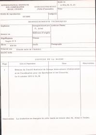 Réunion du Comité Restreint du Groupe Interculturel d'Information et de Coordination pour les Spectacles et les Concerts