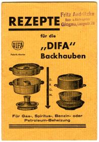 Rezepte für die ´DIFA´ Backhaube.