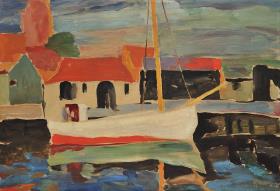 Fischerboot im Hafen