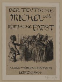 Der teutsche Michel und der römische Papst