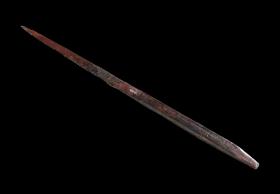 Stab, vierkantig, spitz zulaufend (Stichel?)