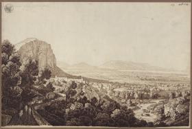 "Ansicht des Tals von Partinico in Sizilien"