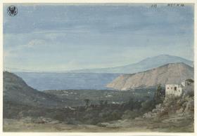 Ansicht aus der Gegend von Neapel / Ansicht der Pianura von Sorrent von Colli di Fontanelle aus