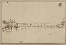 Die Karlsbrücke in Prag, links die Kleinseite, rechts der Altstädter Brückenturm