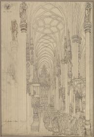 Innenansicht des Stephansdom in Wien mit einer Prozession