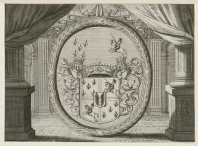 Wappen mit Reitern und Flügeln