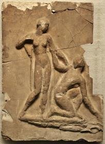 Entwurf zum Giebelrelief "Die Geburt der schaumgeborenen Venus" für das Konzerthaus Karlsruhe (Fragment)