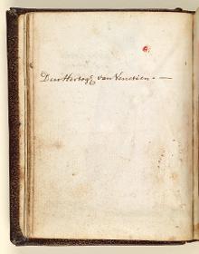 Trachtenbuch: Vestiti italiani: Den Hertogh van Venetien