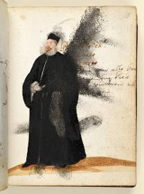 Trachtenbuch: Vestiti italiani: Een Venetiaans Edelman in Sijn wintergewaad