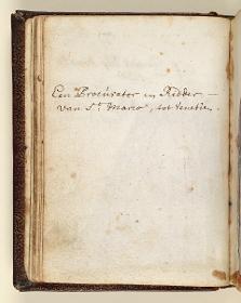 Trachtenbuch: Vestiti italiani: Een Procurator en Ridder van St. Marco, tot Venetien