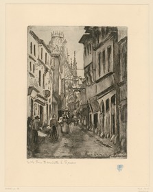 Rouen. Straße / Rue Damiette à Rouen