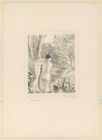 Nackte Gänsehirtin / Gardeuse d'oies nue