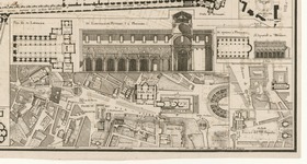 Roms Bauwerke in Grundrissen, Schnitten, Ansichten, Plan des Forum Romanum