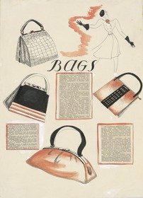 Bags, Seitenlayout für einen Katalog