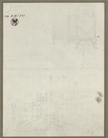 Zelt für die feierliche Übergabe der Legionsadler auf dem Marsfeld in Paris am 5. Dezember 1804