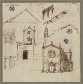 Entwurf zu einer Kirche im romanischen Stil