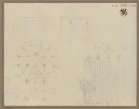Salzburg. Petrikirche. Grundriss und innere Ansicht