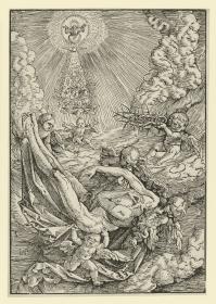 Toter Christus von Engeln getragen