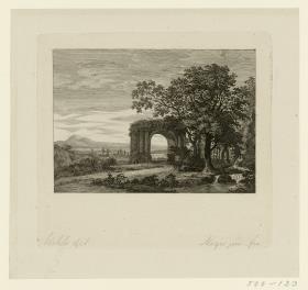 Landschaft mit antikisierender Staffage