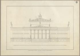 Berlin. Schauspielhaus auf dem Gendarmenmarkt. Fassadenansicht