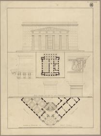 Berlin. Neue Wache und Rathaus. Grundrisse, Aufrisse und Details