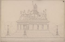 Berlin. Entwurf für ein Friedrichsdenkmal im Lustgarten. Ansicht