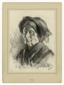 Bildnis Stienken Lene (Weiblicher Studienkopf)