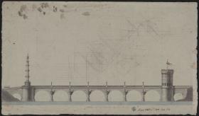 Brücke im römsichen Stil & Konstruktionszeichnung