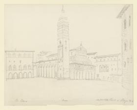 Pistoria,Piazza del Duomo, Dom S. Zeno und S. Jacopo, Palazzo del Potesta, Palazzo Communale