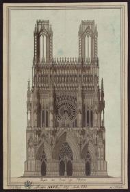 Fassade der Kathedrale von Reims